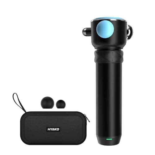 HYAKO Pro R1 Therapy Massager - Handheld Deep Tissue Vibration Massager for Full Body Pain Relief & Fascial limitation & Treats Sensitive Areas | Pressure Point Massage Tool (Upgraded)-Blue