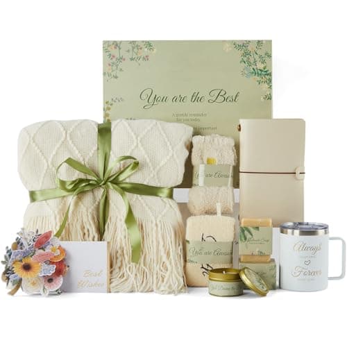 Self Care Gifts for Women, Birthday Gifts Get Well Soon Gifts for Women Care Package, Sympathy Gift Baskets Spa Gifts Thinking of You Inspirational Mothers Day Gifts for Mom Wife Friend Grandma