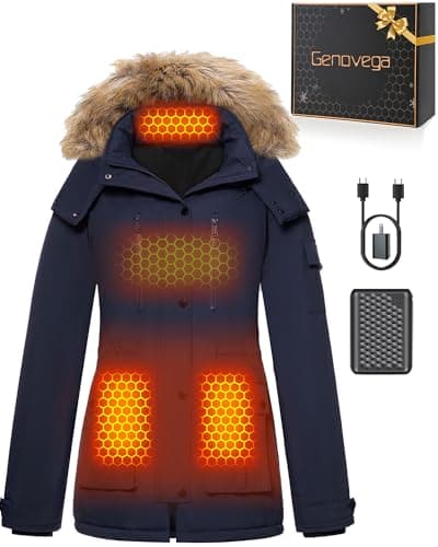 Women Graphene Heated Jacket Electric Warming Coat Christmas Xmas Birthday Gift Ideas Cool Best Older Elderly Friend Teacher Coworker Bestie Lady Self Care Get Well Soon Appreciation Adult Seniors