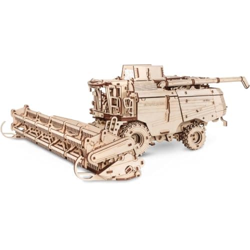 EWA Eco Wood Art Mechanical Model Grain Harvesting Combine GH800-864 pcs – Intricate Wooden Craft Kit - Sustainable DIY Assembly Kit for Adults and Teens