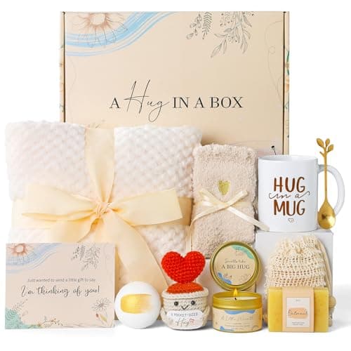 Self Care Gift for Women Christmas Thanksgiving Set Birthday Box Spa Basket Get Well Soon After Surgery Care Package For Mom Sister Female Best Friend Coworker Teen Girls Valentine's Day Mother's Day