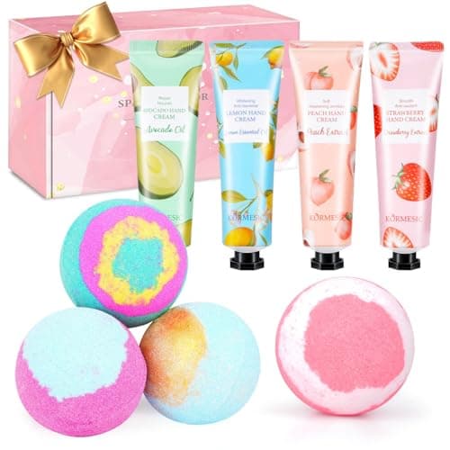 Gifts for Women, Bath Sets for Women Gift, Teacher Appreciation Gifts, Nurse Gifts, Bath Bombs and Hand Lotion Set, Bridesmaid Birthday Gifts, Self Care Gifts for Corworkers