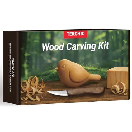 Wood Carving Kit Whittling Knife - 13Pcs Wood Carving Tools Bird DIY Kits for Adults Hobbies Whittling Kit Gift for Beginners & Kids, Craft Kits Includes Safety Wood Carving Knife for Kids