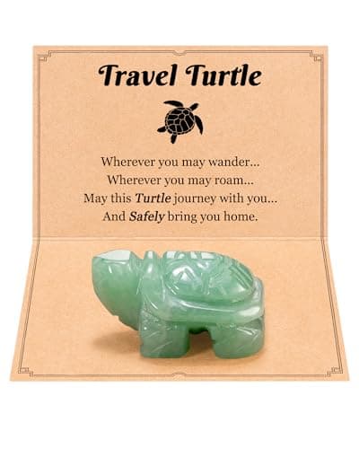 MANVEN Travel, Travel Gifts for Women, Travel Essentials Accessories Jewelry Stuff for Women Men, Jewelry Gifts for People Who Travel A Lot Travelers Turtle