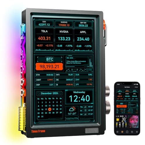 Divoom TimesFrame – 10.1" WiFi 6 Digital Picture Frame & Smart Desk Display, No Subscription | 64GB | Send Photos, Videos & AI Styles + Live Widgets (Weather, Calendar, etc)–Perfect Personalized Gift