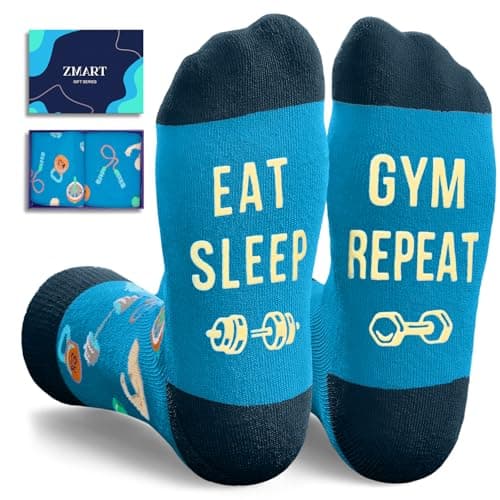 Zmart Gym Lovers Gifts - Gym Teacher Gifts for Bodybuilder Men Women, Workout Socks Fitness Socks