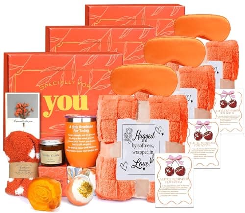 Fall Gift Basket - Halloween Boo Basket, Cozy Pumpkin Spice Self-Care Spa Gift Box, Autumn Thanksgiving Birthday Christmas Gifts for Mom, Sister, Friends (Standard 3 Pcs)