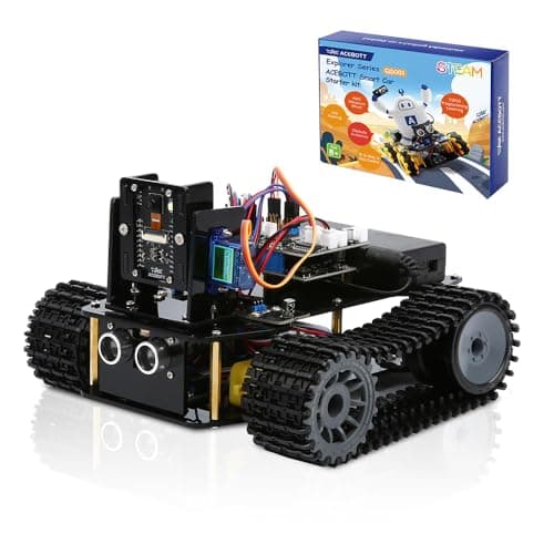 Robotics for Kids Ages 12-16, ACEBOTT Smart Robot Kit with 3MP Camera + Tank Car, STEM Toys Coding Kit Compatible with Arduino & Scratch, App & Remote Control, Gift for Kids & Teens