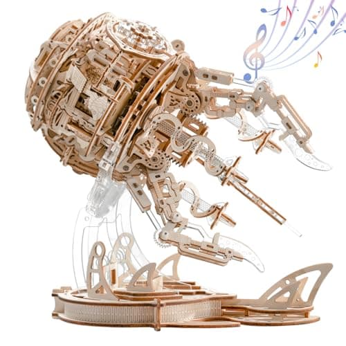 3D Wooden Puzzles for Adults, 3D Puzzle Model Aurora Jellyfish Toys Building Kits, DIY Wood Crafts Cool Toy Hobbies for Men Women, Creative Assembly Gifts