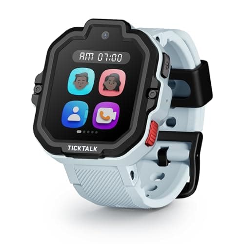 TickTalk5 Smart Watch for Kids with GPS Tracker, Video Calling, Texting, and Parental App, 4G Smartwatch with Free Music, Phone Calls, and Reminders for Kids Ages 3-12