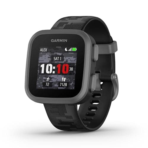 Garmin Bounce™, Kids Smartwatch, Two-Way Text and Voice Messaging, Location Tracking, Black Camo