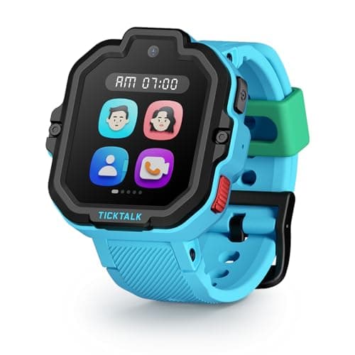 TickTalk5 Smart Watch for Kids with GPS Tracker, Video Calling, Texting, and Parental App, 4G Smartwatch with Free Music, Phone Calls, and Reminders for Kids Ages 3-12